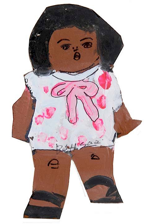 Appraisal: Outsider Art Betty Sue Matthews Baby in Pink Matthews Betty