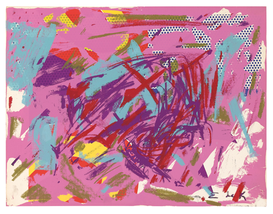 Appraisal: ELAINE DE KOONING Untitled Group of progressive screenprint proofs circa