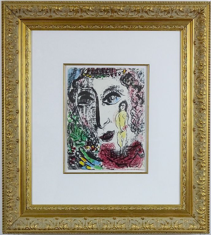 Appraisal: Marc Chagall - Nude Female Color Litho Marc Chagall -