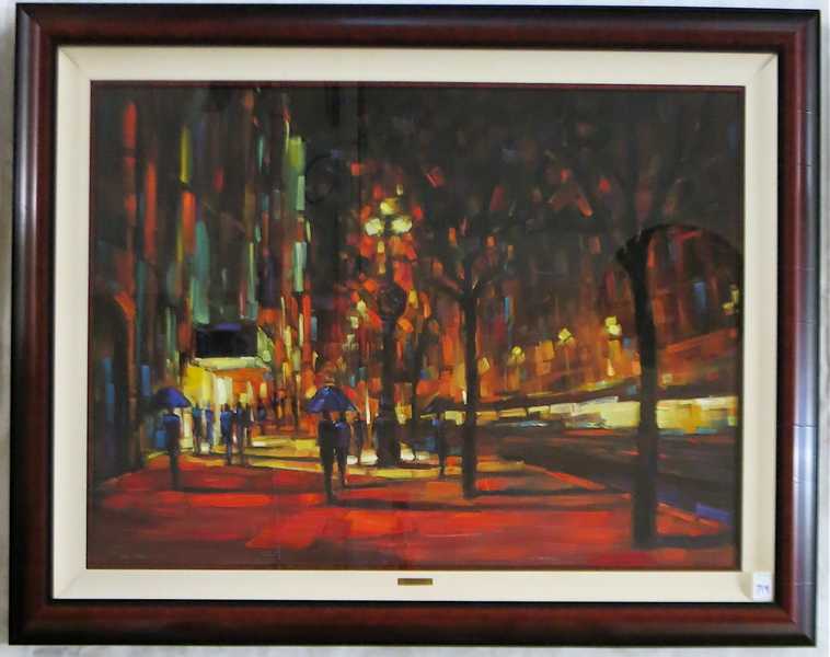 Appraisal: MICHAEL FLOHR EMBELLISHED GICLEE ON CANVAS California st century Timeless