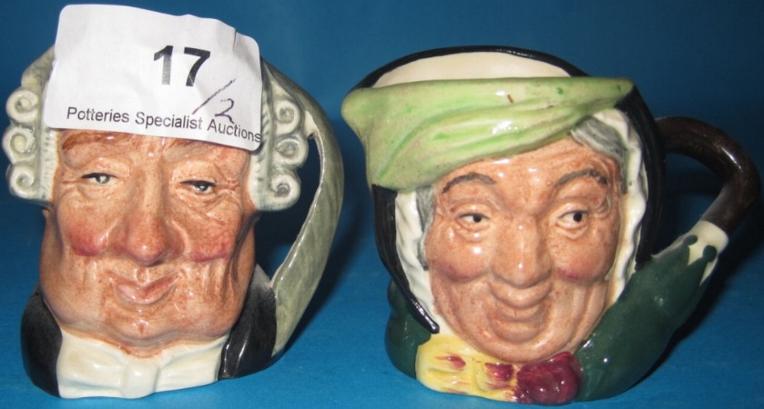 Appraisal: Royal Doulton Miniature Character Jugs Sairey Gamp D and The