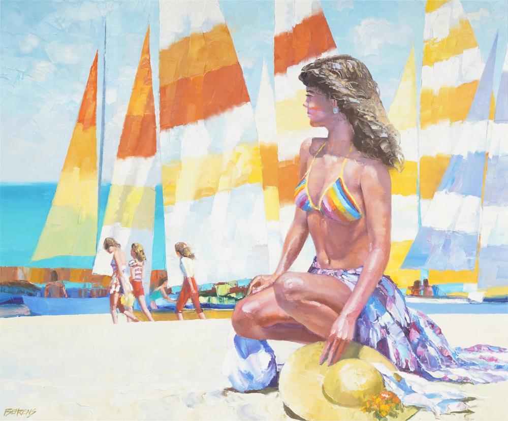 Appraisal: HOWARD C BEHRENS - BEAUTIFUL SAILSoil on canvas signed lower