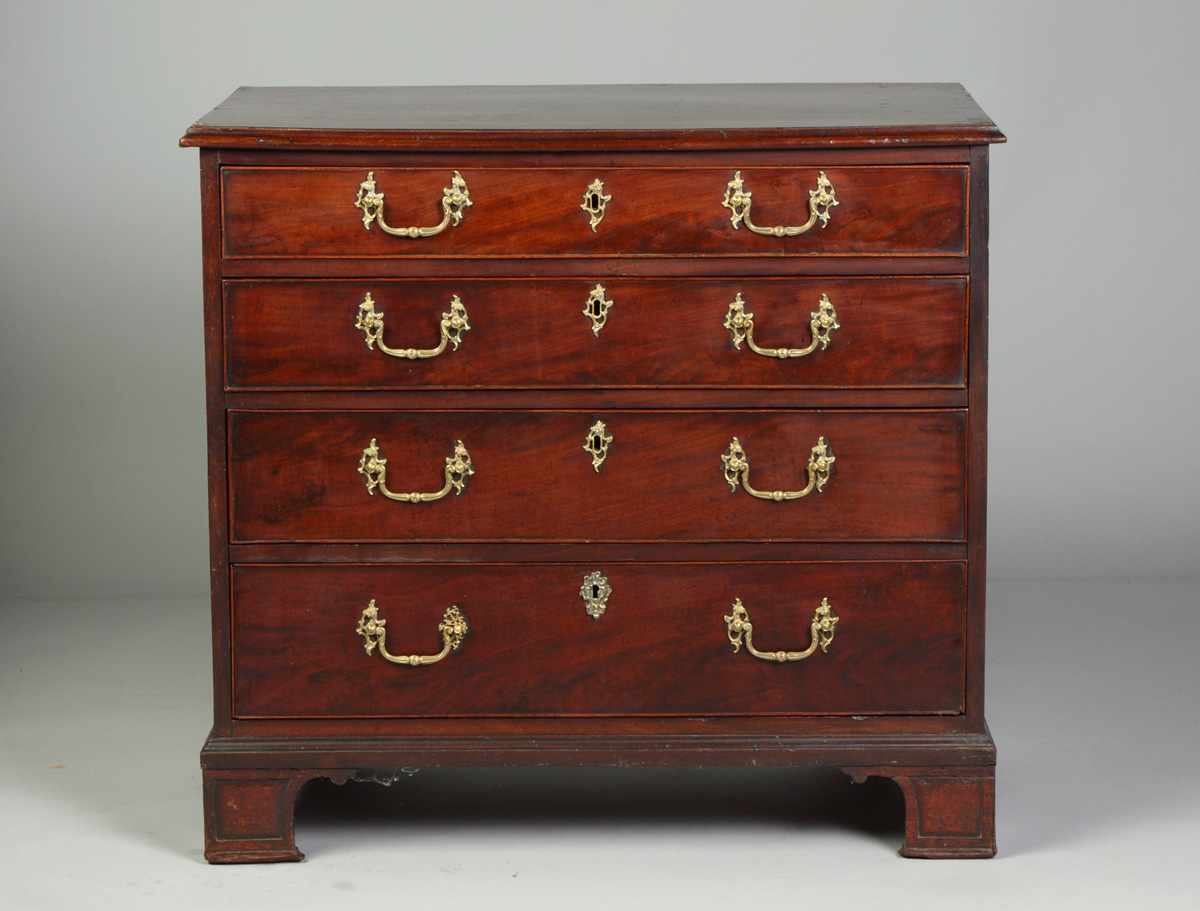 Appraisal: George III Mahogany Drawer Chest Old patina minor repairs Ht