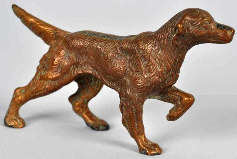 Appraisal: Cast Iron Setter Dog Pattern Paperweight Hubley no Condition Mint