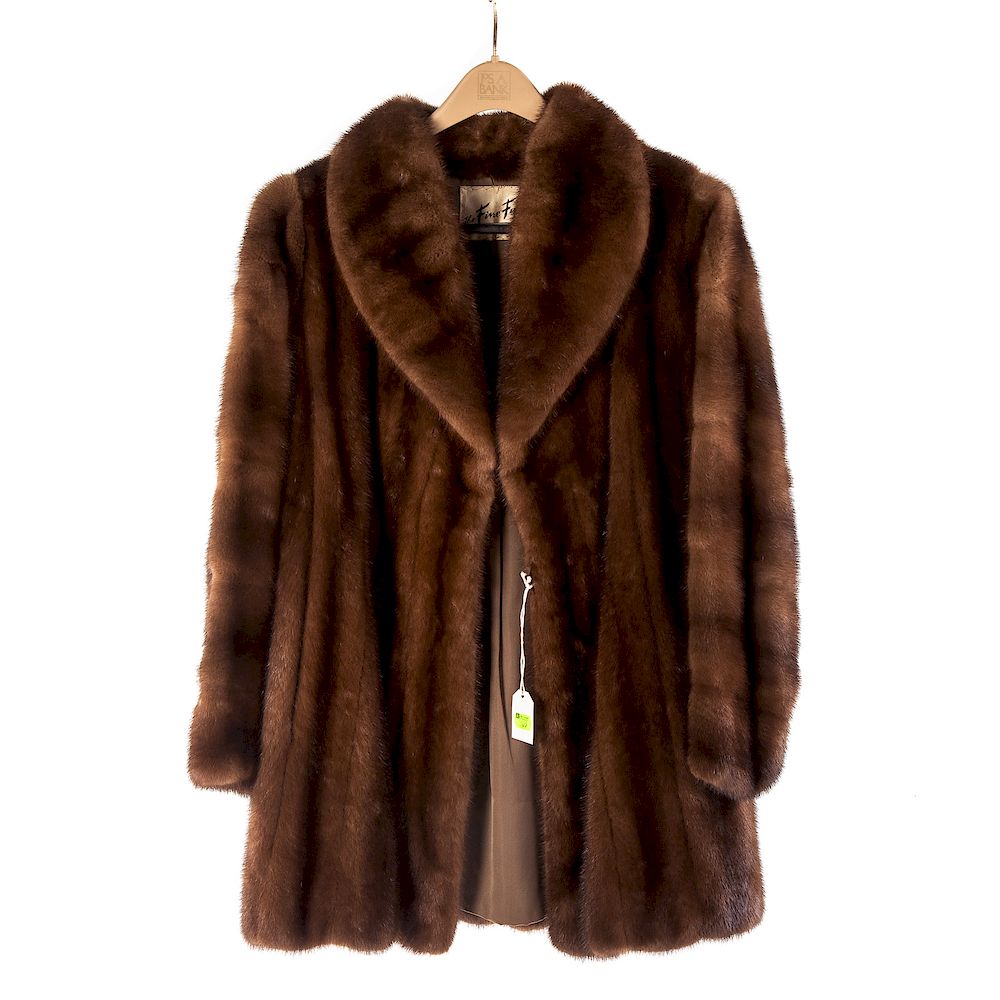 Appraisal: Ladies Vintage Brown Mink Fur Coat The Fine Fur Co