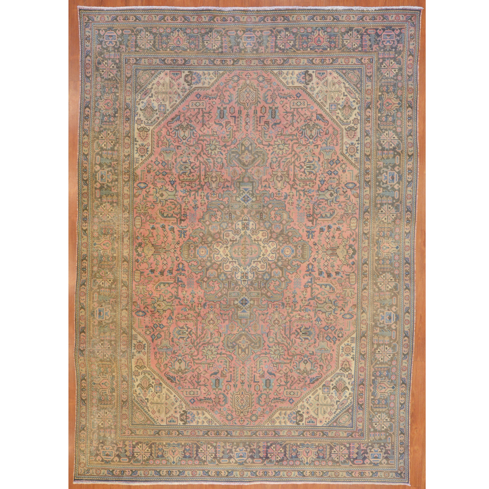 Appraisal: TABRIZ RUG PERSIA X Fourth quarter- th century hand-knotted wool