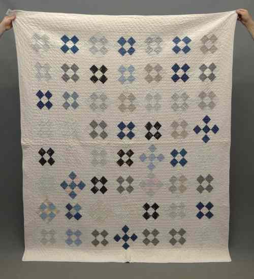 Appraisal: C nine patch quilt '' x '' Documented through the