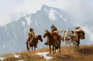 Appraisal: Rocky Mountain Passage by Richard Thomas Richard Thomas - oil