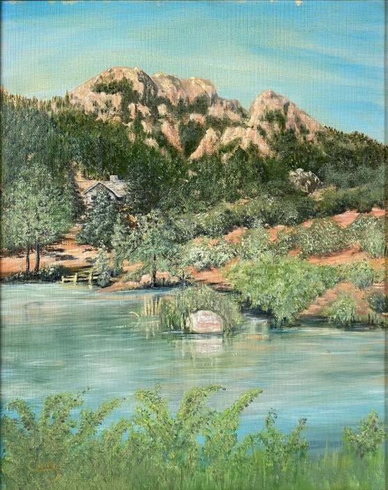 Appraisal: Clyde C Vance Oil Painting On Board Utah artist Frame