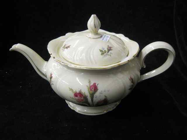 Appraisal: Rosenthal Porcelain ''Moss Rose'' Teapot '' tall excellent