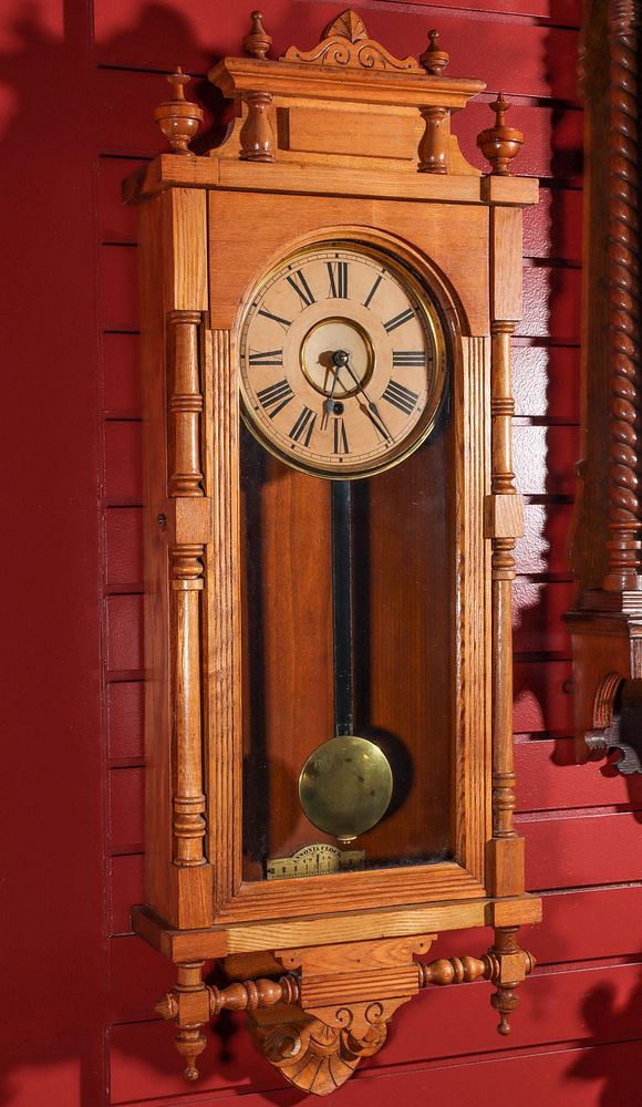 Appraisal: AN ANSONIA QUEEN ELIZABETH WALL CLOCK The time only movement