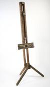 Appraisal: ARTIST'S EASEL - Early th C adjustable hardwood easel with