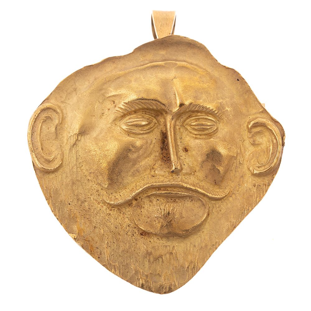 Appraisal: An K Yellow Gold Pin Pendant Depicting a Man K