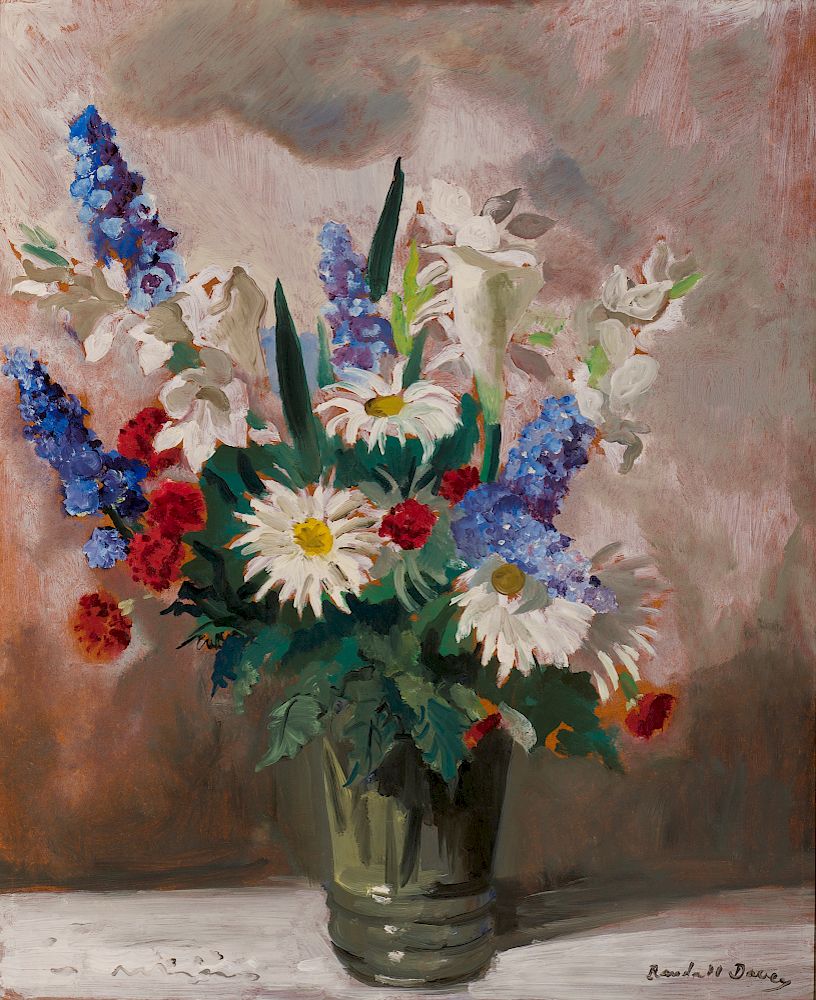 Appraisal: Randall Davey Flowers in a Vase RANDALL DAVEY - Flowers