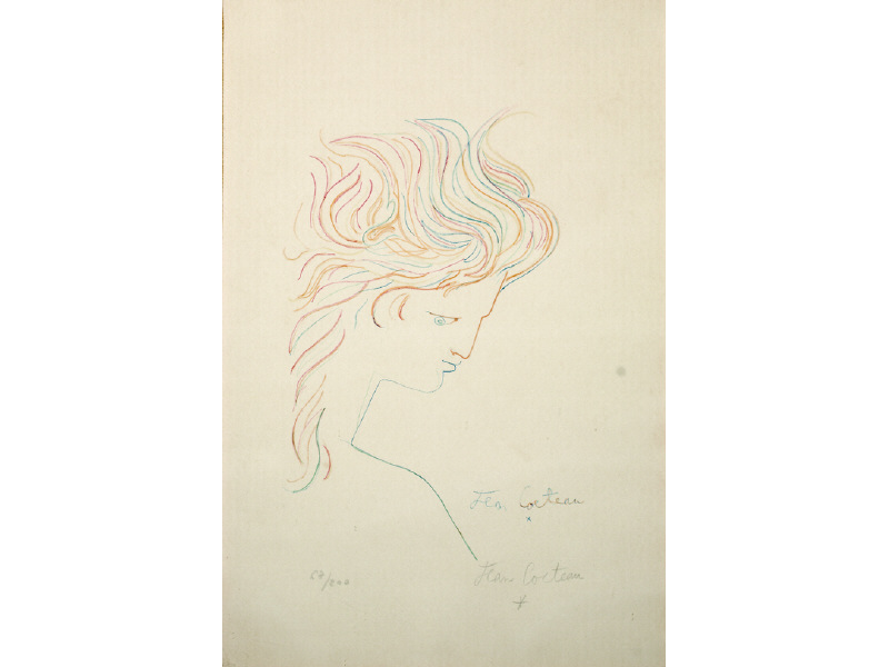 Appraisal: JEAN COCTEAU FRENCH - ORPHEUS color lithograph numbered and signed