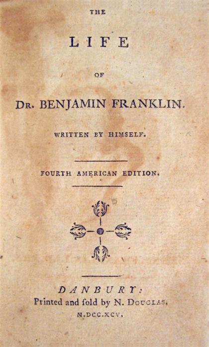 Appraisal: vol Benjamin Franklin The Life of Dr Benjamin Franklin Danbury