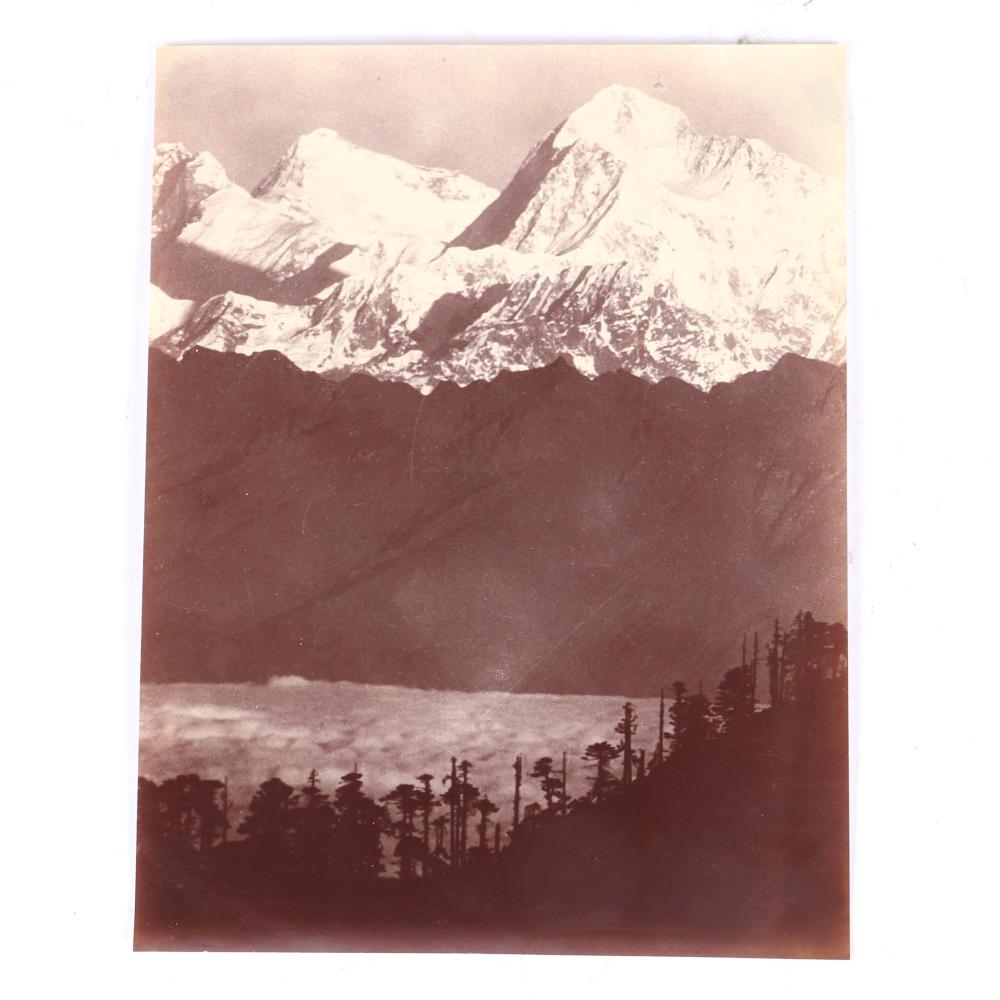 Appraisal: ALBUMEN PHOTOGRAPH OF MOUNT EVEREST CA BY HARRINGTON COMPANY CALCUTTA