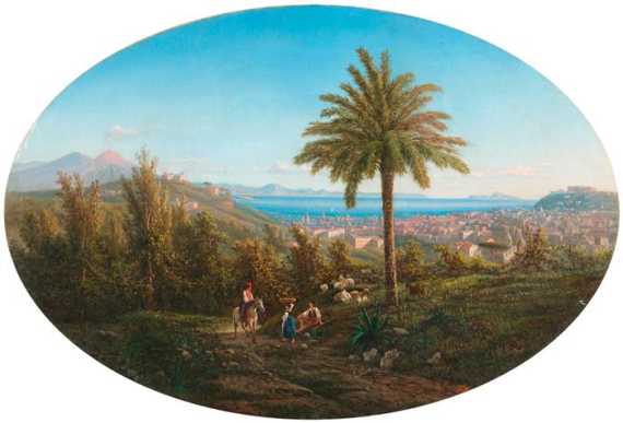 Appraisal: SOLARI ACHILLE Naples View of Naples Oil on canvas Inscribed