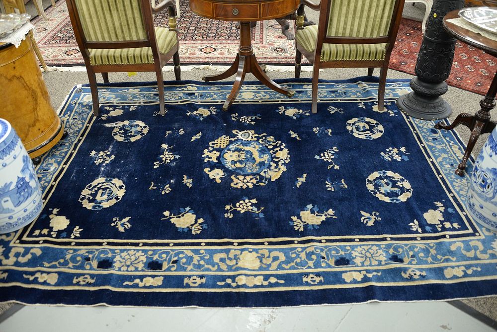 Appraisal: Chinese oriental area rug wear ' x ' Chinese oriental