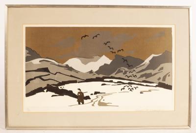 Appraisal: Sir John Kyffin Williams OBE RA - Pontlyfni in Snow