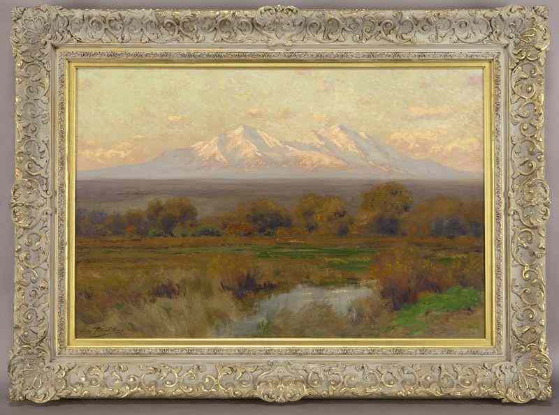 Appraisal: Charles Partridge Adams ''Sunrise in Autumn onthe Spanish Peaks'' oil