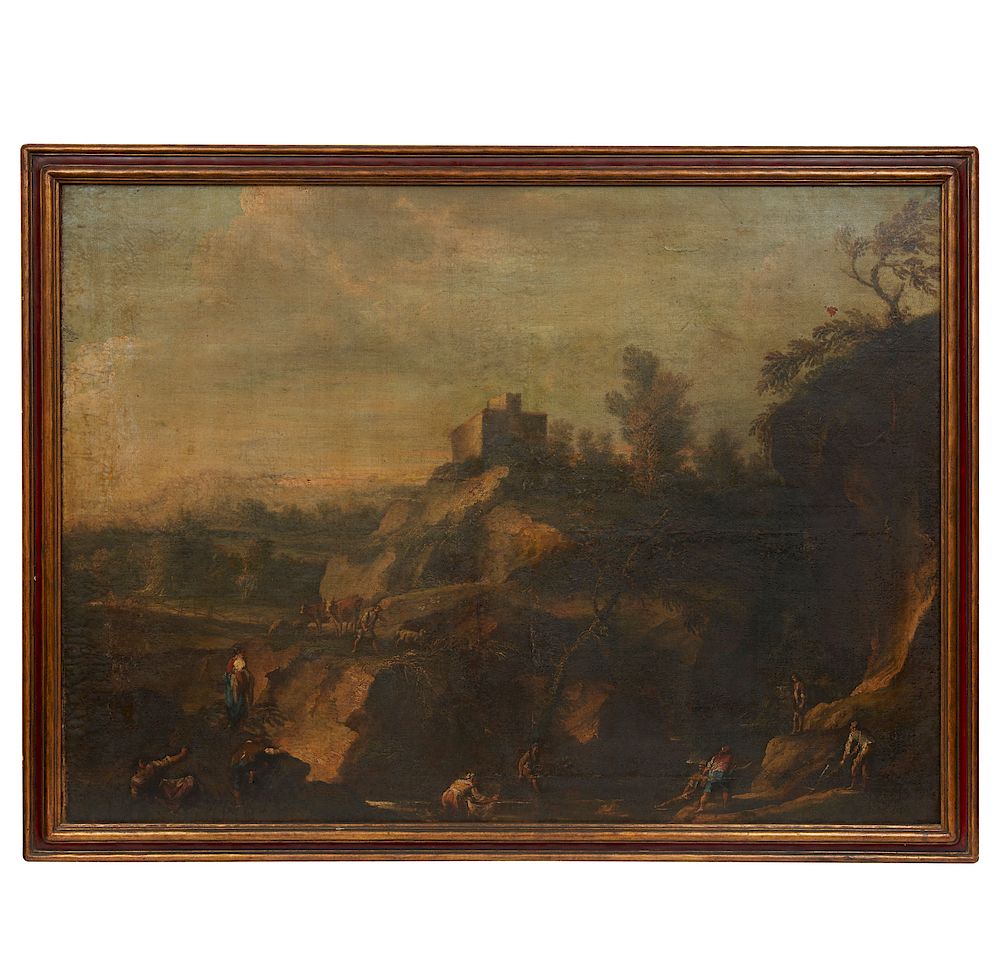 Appraisal: th Century Italian School Painting Framed th century Italian school