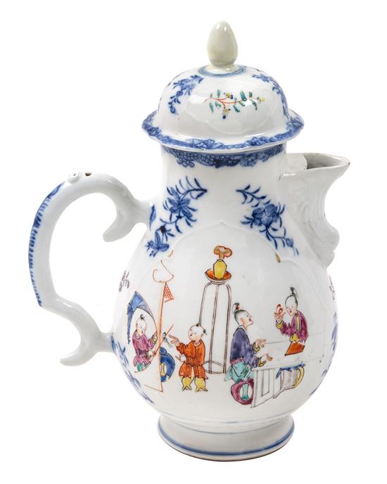 Appraisal: Sale Lot A Chinese Export Porcelain Coffee Pot th century