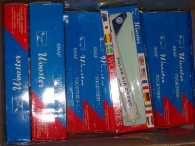 Appraisal: Twelve Wooster Snap-Together plastic model airliners boxed M