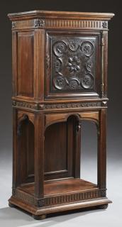 Appraisal: French Renaissance Style Carved Walnut Cabinet French Renaissance Style Carved