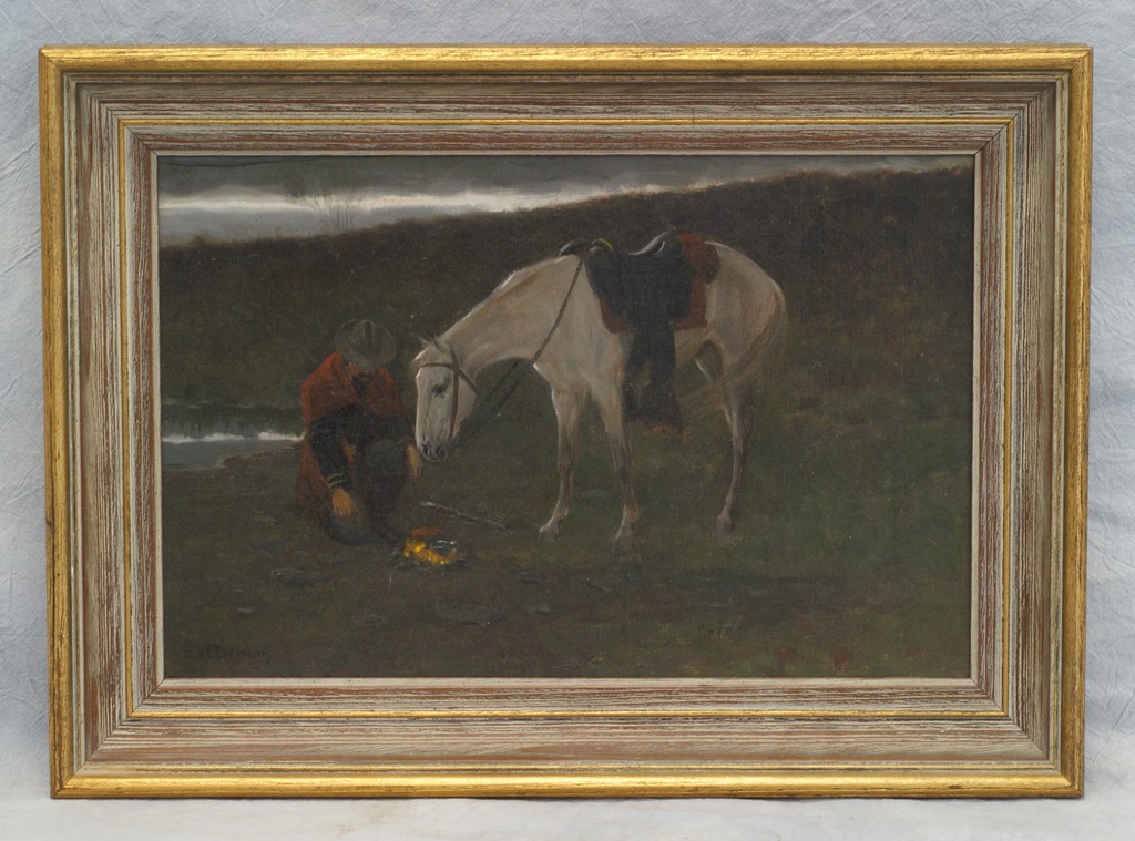 Appraisal: Edwin Willard Deming American CT NY - o c Cowboy