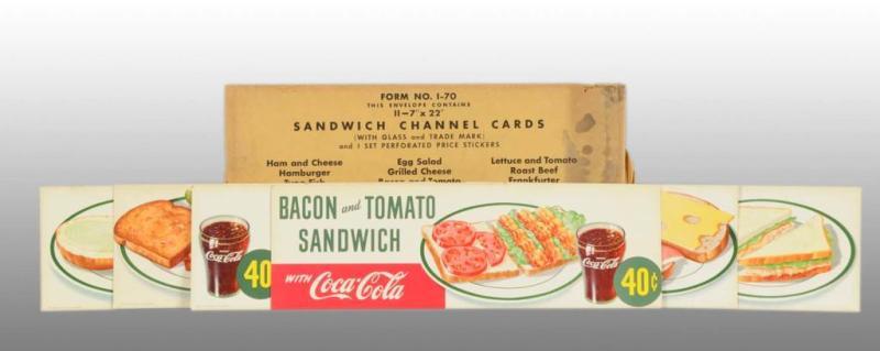 Appraisal: Lot of Cardboard Sandwich Channel Cards Description s Includes original