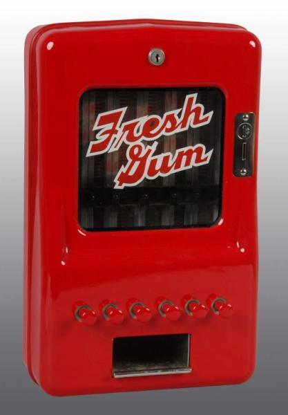 Appraisal: Fresh Gum Vending Machine Description Circa s Working Restored Size