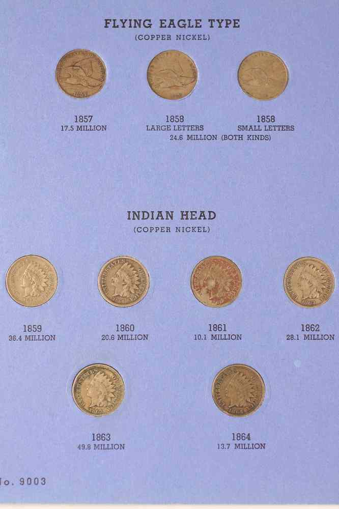 Appraisal: COINS - Complete Set of Indian Head Cents - including