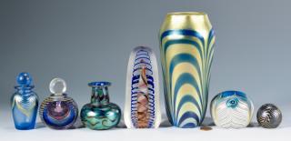 Appraisal: pcs Contemporary Art Glass Incl Lotton Lundberg Grouping of contemporary