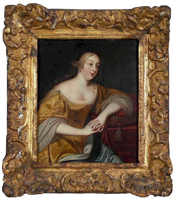 Appraisal: British School th century Woman Resting Arm on a Pillow