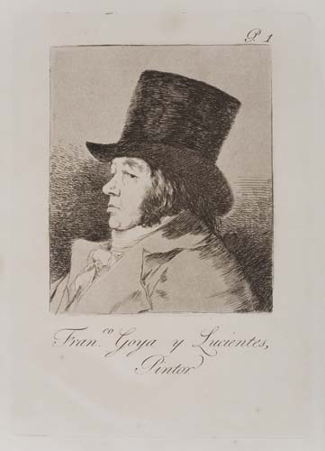 Appraisal: FRANCISCO JOS DE GOYA Francisco Goya y Lucientes Pintor Aquatint