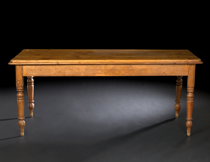 Appraisal: Provincial Pine Farmhouse Table partially composed of antique elements of