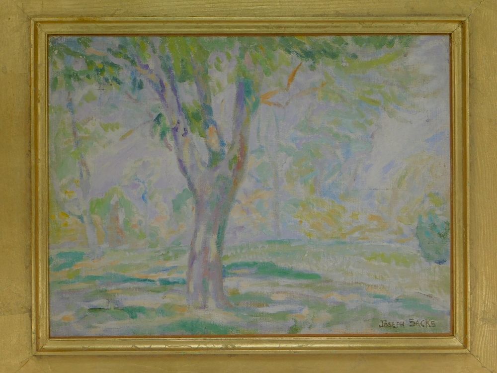 Appraisal: Joseph Sacks Impressionist Landscape Painting Joseph Sacks Pennsylvania California Russia