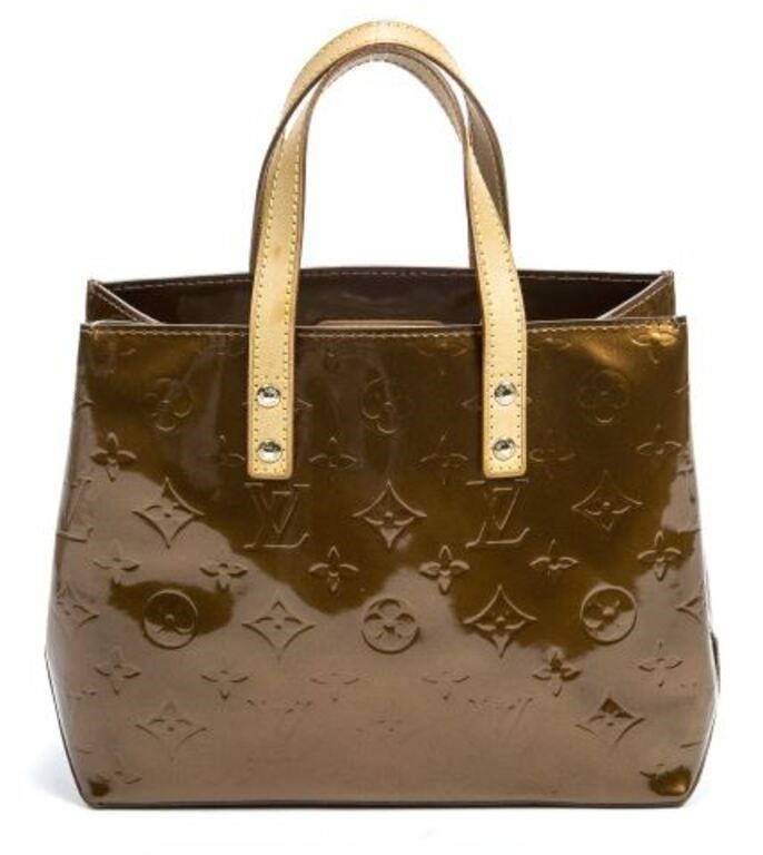 Appraisal: Louis Vuitton Reade handbag in bronze monogram Vernis leather with