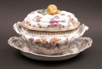 Appraisal: Chelsea House Nymphenburg Tureen Large Nymphenburg tureen with matching plate