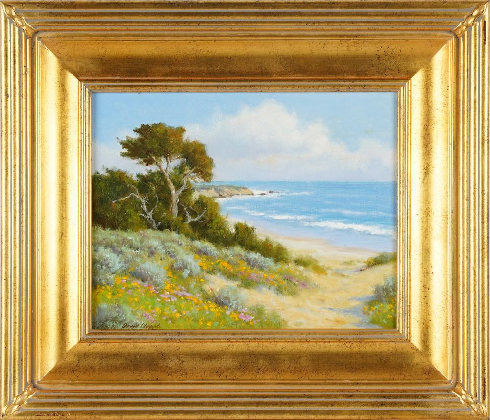 Appraisal: DAVID CHAPPLE B MILE DRIVE oil on board signed lower