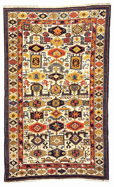 Appraisal: A Kuba rug Caucasus late th century size approximately ft