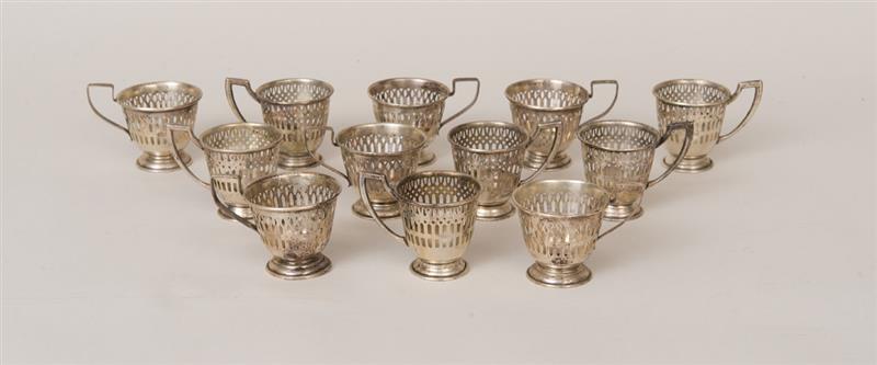 Appraisal: FIFTY SIX-PIECE SILVER GROUP OF ASSORTED TABLEWARE Comprising twelve Gorham