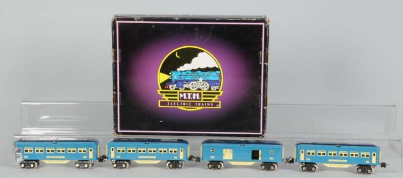 Appraisal: Mike's Train House Tinplate Traditions Set Description O-Gauge Blue Comet