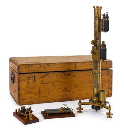 Appraisal: Cased portable telegraph stationlate th century