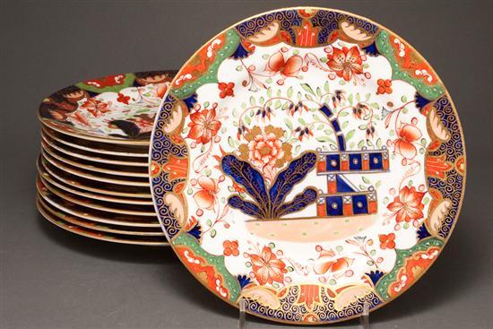 Appraisal: Set of twelve Copeland china luncheon plates in the Imari