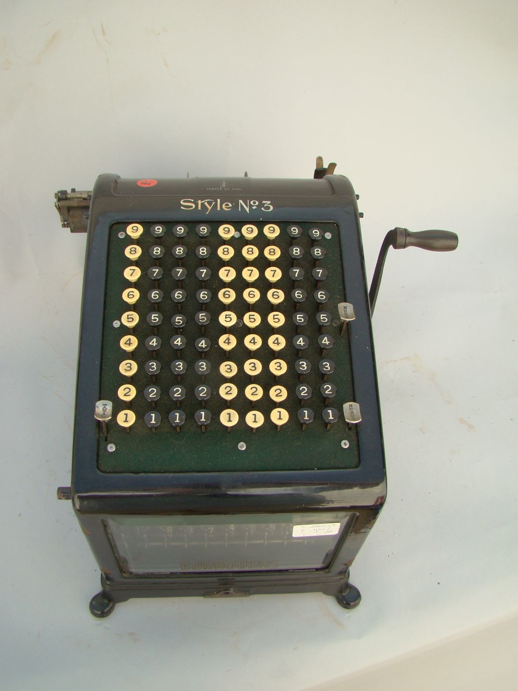 Appraisal: BURROUGH'S-STYLE ADDING MACHINE Late th Early th Century