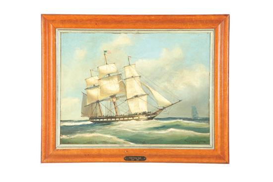 Appraisal: SHIP PORTRAIT BY FRANK VINNING SMITH MASSACHUSETTS - Oil on