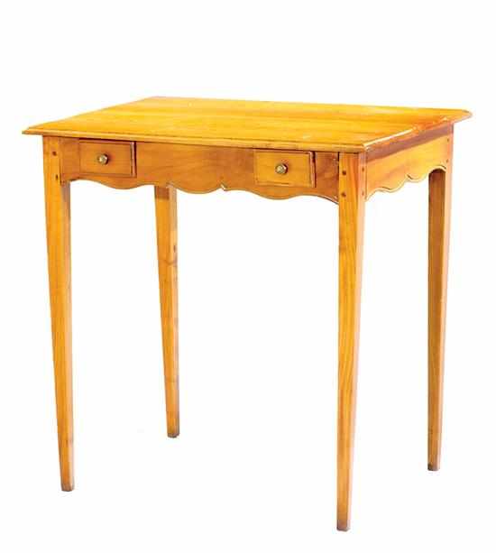 Appraisal: French provincial fruitwood work table late th early th century