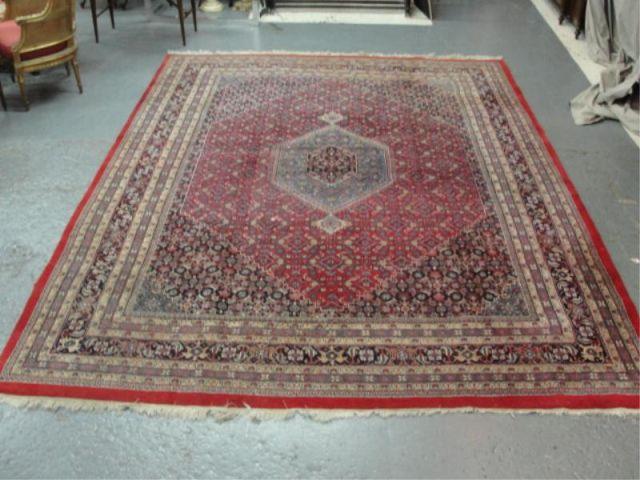 Appraisal: Handmade Persian Carpet with Center Medallion Some wear From a